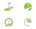 Golf icon logo template