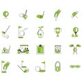 golf icons collection. Vector illustration decorative design