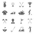 Golf icons set