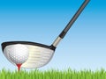 Golf illustration. Royalty Free Stock Photo
