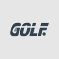 The Golf illustration logo Royalty Free Stock Photo