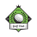 golf label. Vector illustration decorative design