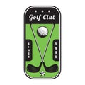 golf label. Vector illustration decorative design Royalty Free Stock Photo