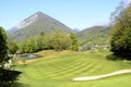 Golf in Talloires, Annecy lake, France Royalty Free Stock Photo