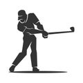 Golf logo. Man Golfing logo. golfer logo. Icon Illustration Brand Identity