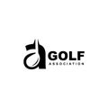 Golf logo template design vector icon illustration,