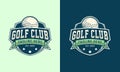 Golf logo vector template design illustration Royalty Free Stock Photo