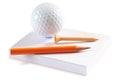 Golf objects. Isolated Royalty Free Stock Photo