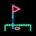 Golf Play Field neon glow icon illustration Royalty Free Stock Photo