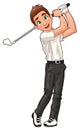 Golf player.