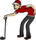 Golf player Royalty Free Stock Photo