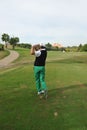 Golf player, Andalusia, Spain Royalty Free Stock Photo