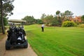 Golf player, Andalusia, Spain Royalty Free Stock Photo