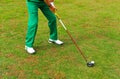 Golf player, Andalusia, Spain Royalty Free Stock Photo