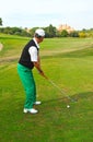 Golf player, Andalusia, Spain Royalty Free Stock Photo