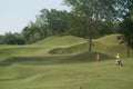 Golf player and caddie Royalty Free Stock Photo