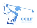 Golf logo. Vector Royalty Free Stock Photo