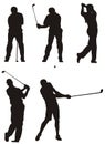 Golf players Royalty Free Stock Photo