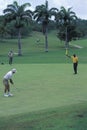 Golf players in Tobago