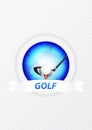 Golf poster Royalty Free Stock Photo