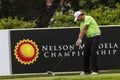 Golf Pro Lundberg Drivng Ball Royalty Free Stock Photo