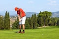 Golf put Royalty Free Stock Photo