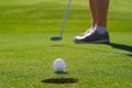 Golf putt green Royalty Free Stock Photo