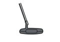 Golf putter clip art Royalty Free Stock Photo
