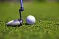 Golf putter play Royalty Free Stock Photo