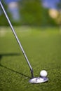 Golf putter play Royalty Free Stock Photo