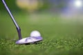 Golf putter play Royalty Free Stock Photo