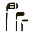 Golf Putters Icon Vector Glyph Illustration Royalty Free Stock Photo