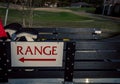 Golf range sign Myrtle Beach Royalty Free Stock Photo