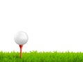 Golf Realistic Illustration Royalty Free Stock Photo