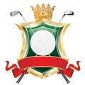 Golf red banner Royalty Free Stock Photo