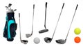 Golf requisites. Royalty Free Stock Photo