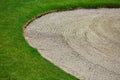 Golf sand bunker