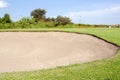 Golf sand trap Royalty Free Stock Photo