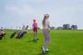 Golf school Royalty Free Stock Photo