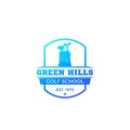 Golf school vector logo