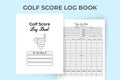 Golf score tracker KDP interior journal. Golf regular score calculator and location tracker template. KDP interior notebook. Golf