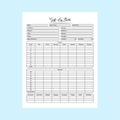 Golf score tracker KDP interior journal. Golf regular score calculator and location tracker template. KDP interior notebook. Golf