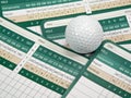 Golf Scorecards Royalty Free Stock Photo