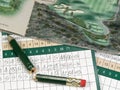 Golf Scorecards Royalty Free Stock Photo