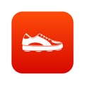 Golf shoe icon digital red