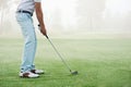 Golf shot man Royalty Free Stock Photo