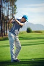 Golf shot man Royalty Free Stock Photo
