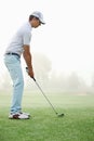 Golf shot man Royalty Free Stock Photo