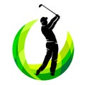 Golf sport logo in vector quality.