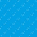 Golf stick pattern vector seamless blue Royalty Free Stock Photo